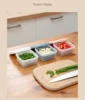 Two-layer Mini Refrigerator Organizer Sealed Onion Fruit Food Drain Storage Box Container Gadget Inner Sieve Separable Boxes 5