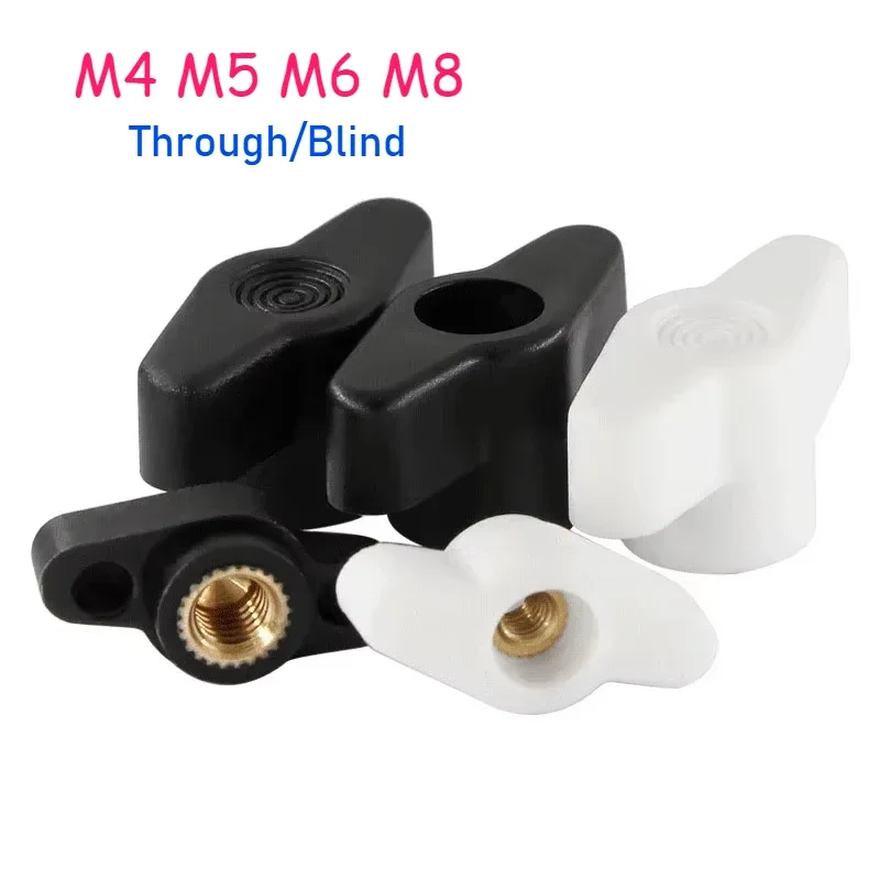 M4M5M6M827#36#TTypePlumBakeliteHandTightenNutsButterflyPlasticHeadHandKnobNutThroughhole/Blindhole-AliExpress13