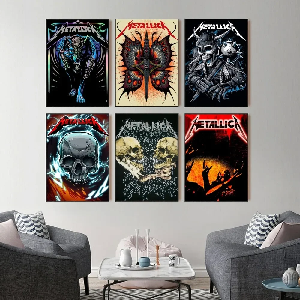 Band M-Metallica Poster Stampe Pittura Murale Camera Da Letto Soggiorno Wall Bar Ristorante Sticker Piccolo