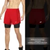 ARSUXEO Men’s Running Shorts 2 in 1 Spring Gym Athletic Training Fitness Outdoor Jogging Short Pants Quick Dry Brearthable  B179 6