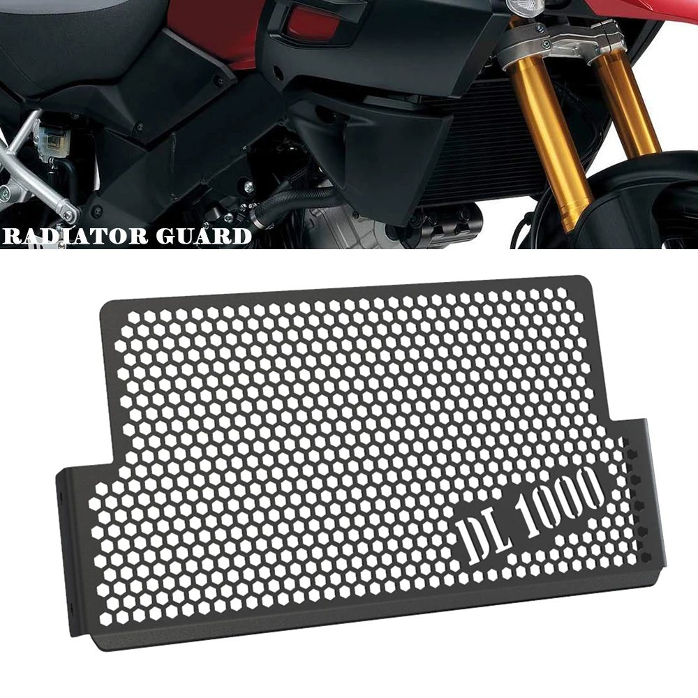 

For SUZUKI DL1000 V-STROM 1000 VSTROM1000 2002-2012 2011 Motorcycle Radiator Grille Guard Cover Protection Oil Cooler Protector