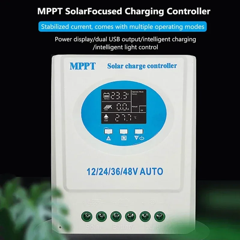 MPPT Solar Charge Controller Auto 12V 24V 36V 48V 150A Controller Solar Panel For Lithium LiFePo4 Lead-Acid Battery Regulator solar battery charge controller