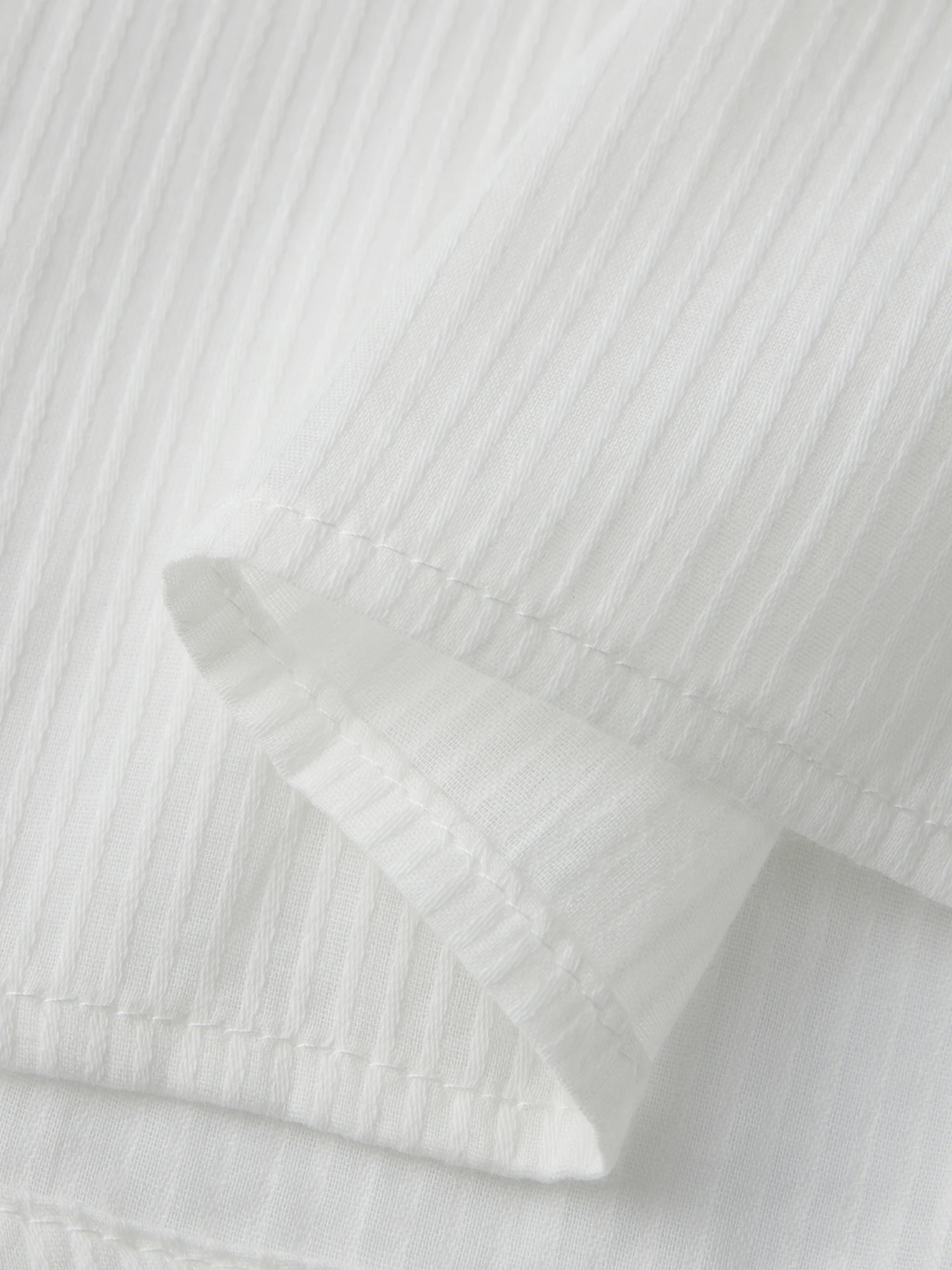 Women s Long Sleeve V Neck Button Down Casual Striped Blouse with Ruched Chest Detail and  Fit Design