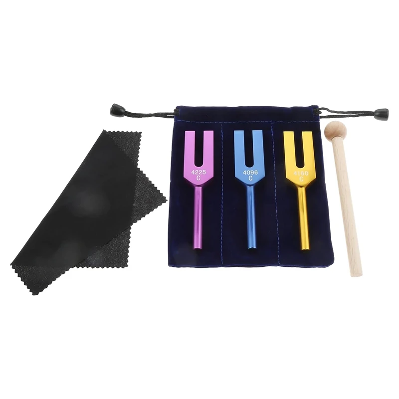 

4096 Hz 4160 Hz 4225 Hz Tuning Forks Set Musical Instrument Tuning Forks Set Aluminum Alloy Fit For Sound Healing