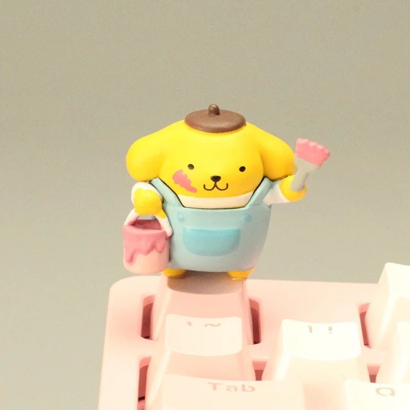 DIY Whitewasher Kitty 맞춤형 키캡 멜로디 귀여운 큰 귀 개 R4 기계식 키보드 키캡