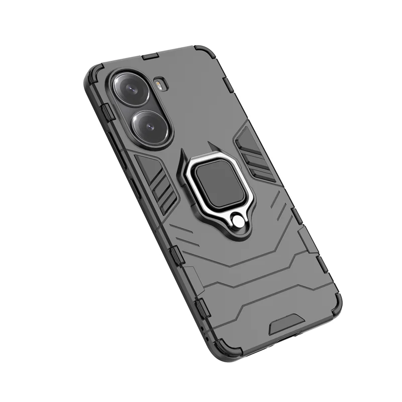 Magnetic Ring Holder Armor Shockproof Phone Case - Sleek 4G Back Cover