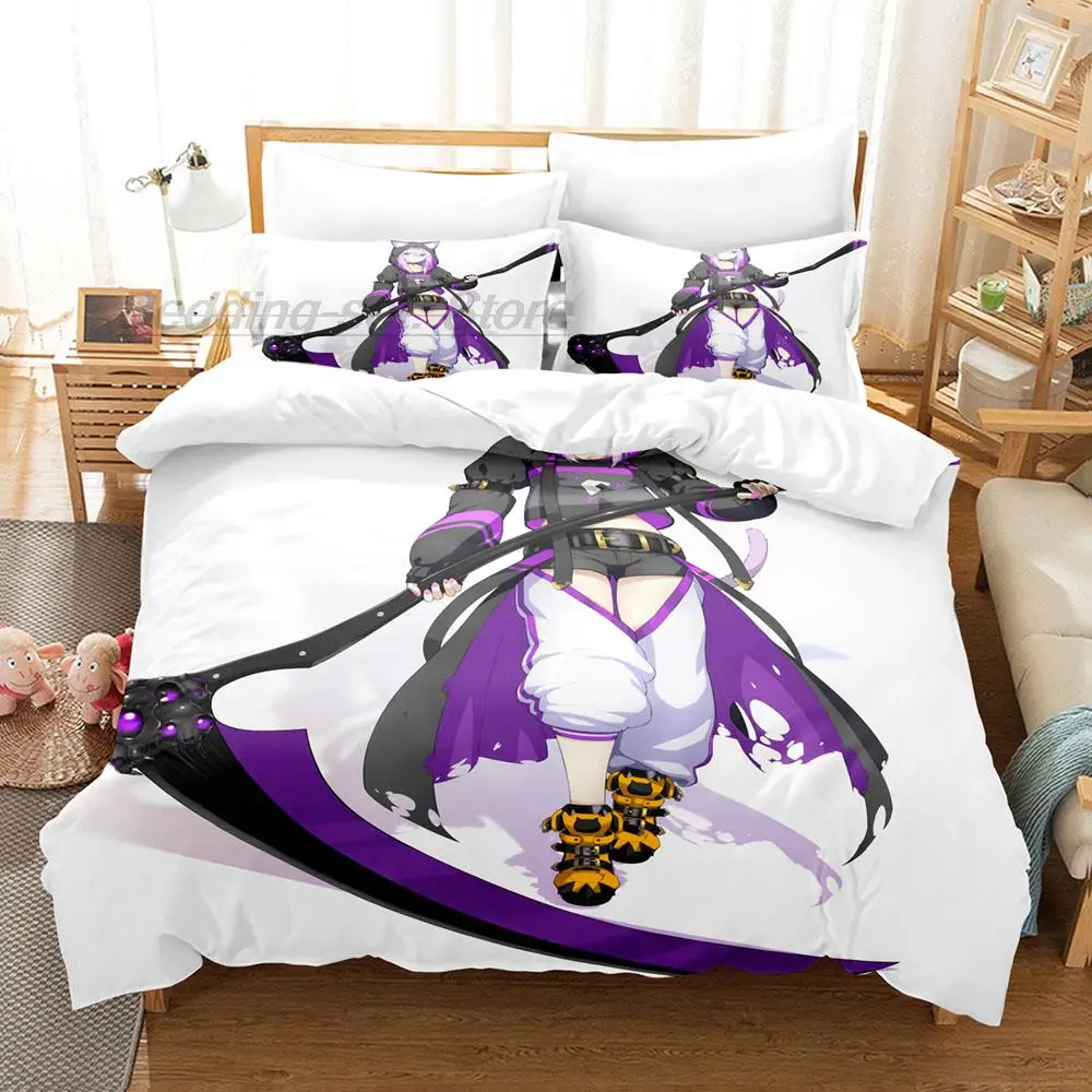 Hololive Neko Mata Okayu Bedding Set Single Twin Full Queen King Size Bed Set Aldult Kid Bedroom Duvetcover Sets 3D 2022 Anime 3