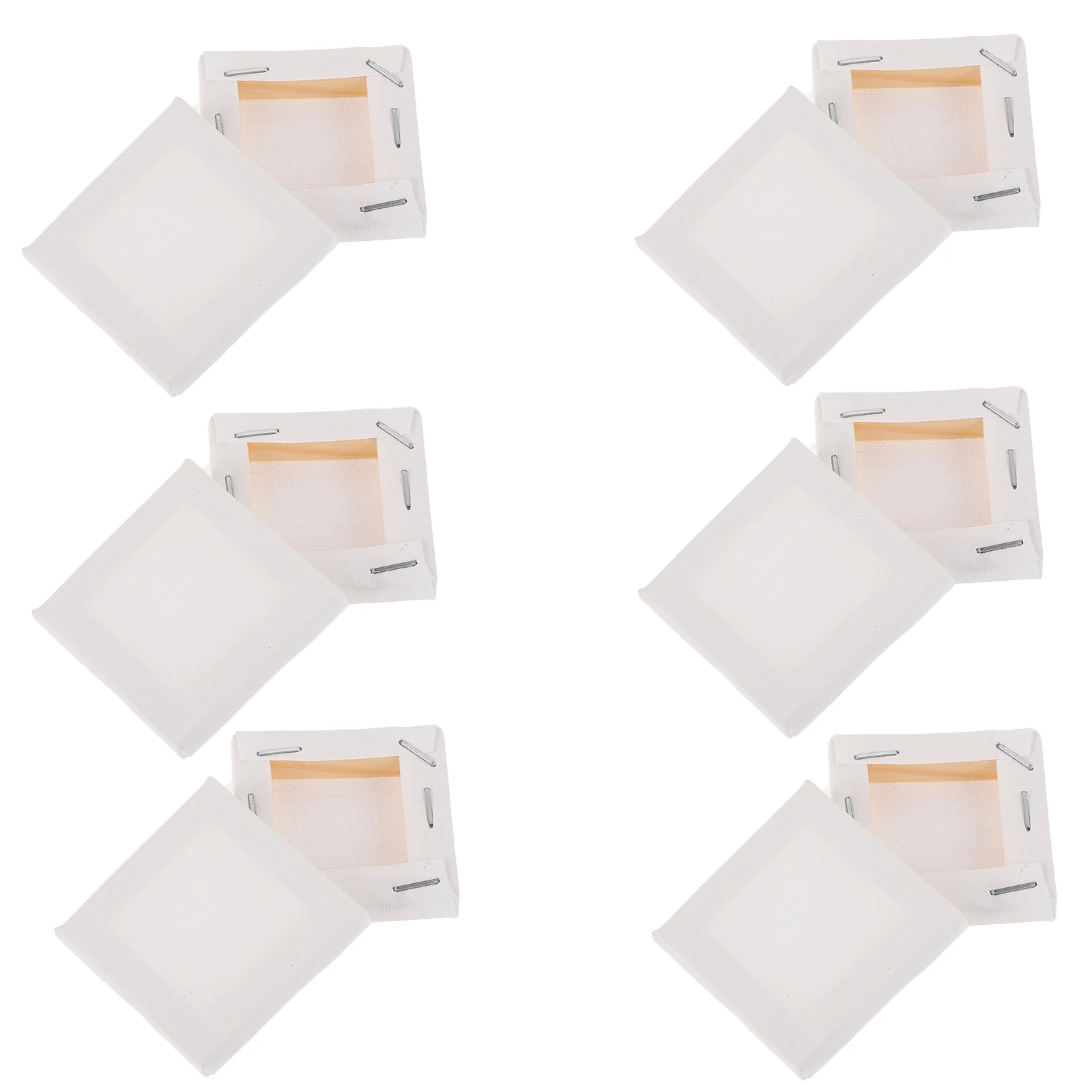12Pcs Canvas Square Frame Oil Painting Square Drawing DIY Art Frames Canvases Blank Multifunction Boards Canvas Frames