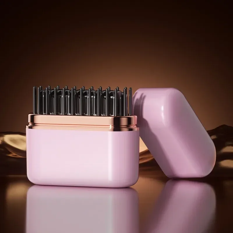 2000mah Mini Hair Straightening Comb Wireless Hair Comb 3 Temperature Adjustment Straightening Brush Straightener hair straightener hair straightener brush hair straightener comb