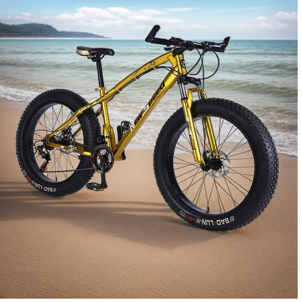 4.0 Fat Tires 16 Pollici Beach Cruiser Big Tire Bike Sospensione Anteriore 21 Velocità Snow Mountain Bicycle Telaio In Lega Di Alluminio Fatbike