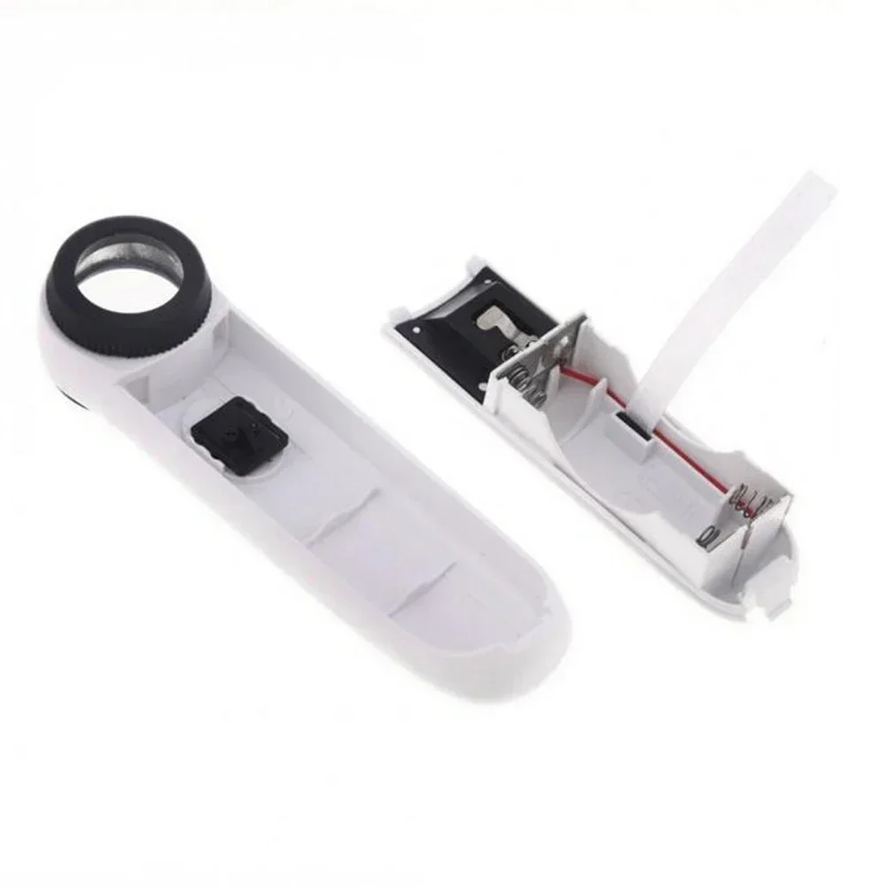 Jewelry Magnifying Glass 40x 3.5mm LED Light Magnifying Glass Loupe Handheld Microscope Magnifier Illuminated lamp for Circuit Boards Hallmarks Jewelry