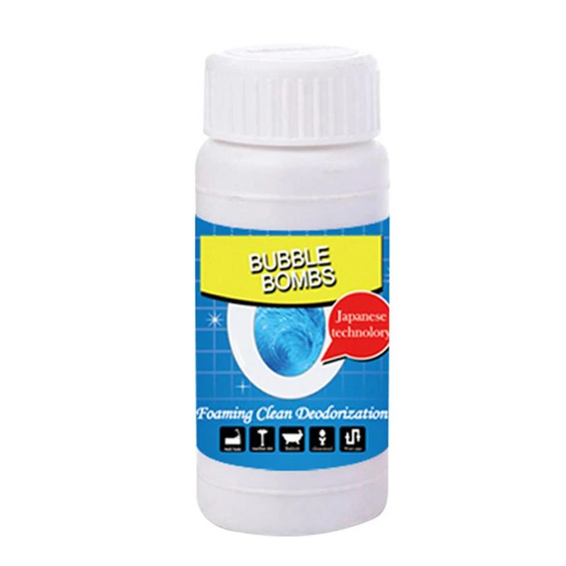 New Quick Foaming Toilet Cleaner Magic Bubble Bombs 1 Bottle 100g Fast