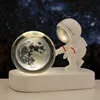 Creative 3D Astronaut Crystal Ball Led Night Light for Children Bedroom Planet Space Solar System Lamp USB Christmas Kid Gift 3
