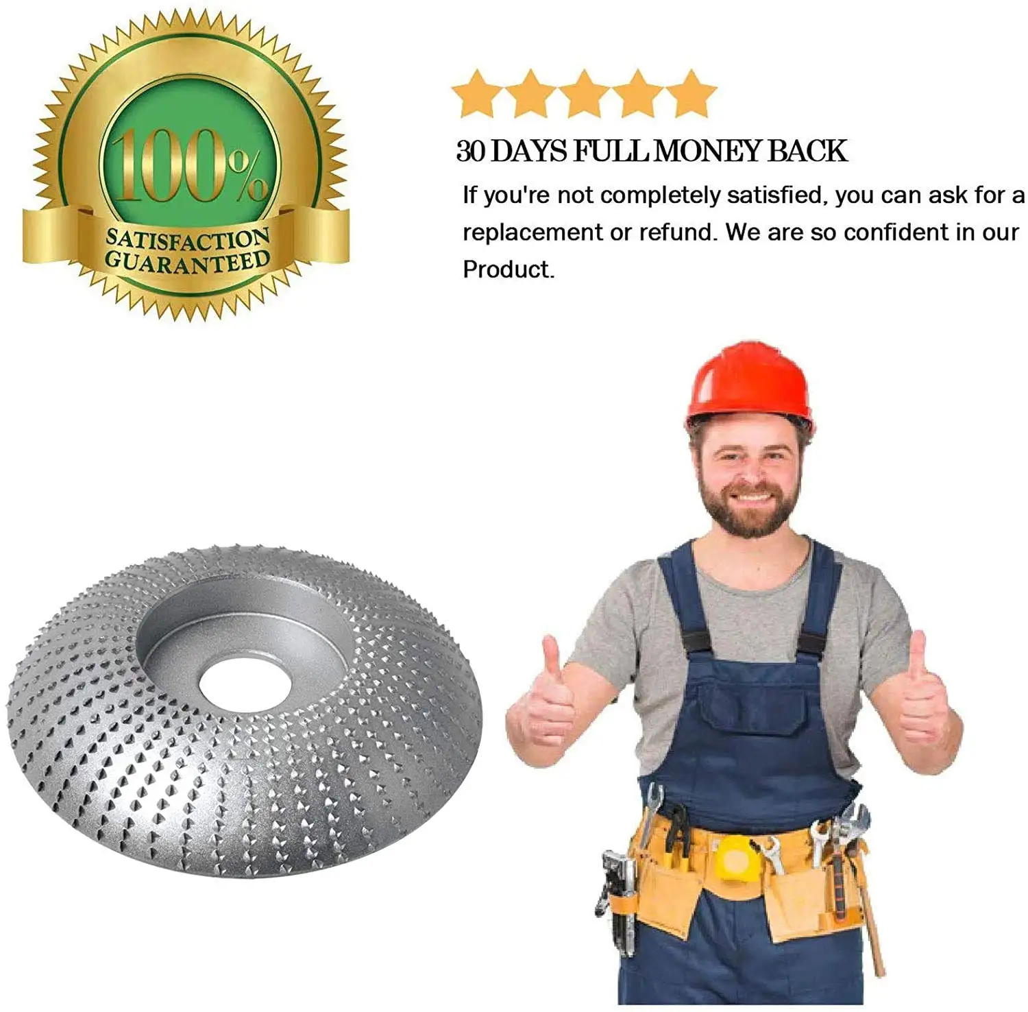 Extreme Shaping Disc 5/8 Inch Bore Wood Carving Disc Compatible Woodworking Angle Grinder Attachment sanding discs cutting discs sanding disc cutting disc grinding disc