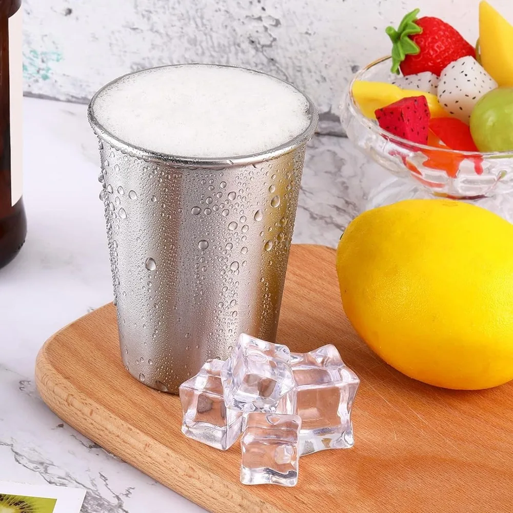 350ML Stainless Steel Cups Household Office Bar Kitchen Drinks Coffee Tumbler Tea Drinking Beer Mug Metal Travel Drink Cup
