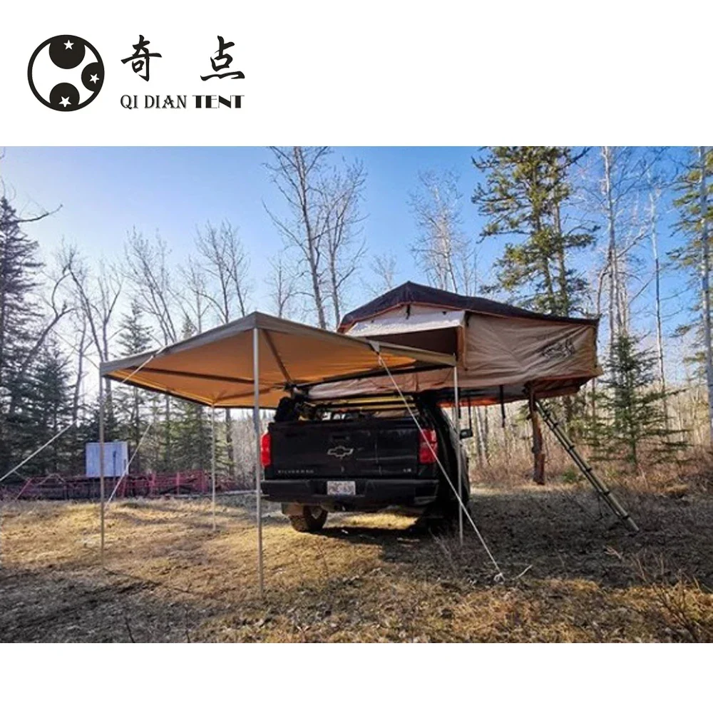 China Factory Car Side Fox Awning Tent for Camping Wing Tent 2*2 2*2.5 2*3 custom hot sale factory price retractable rv camper roll out caravan car side car awning for caravan camping