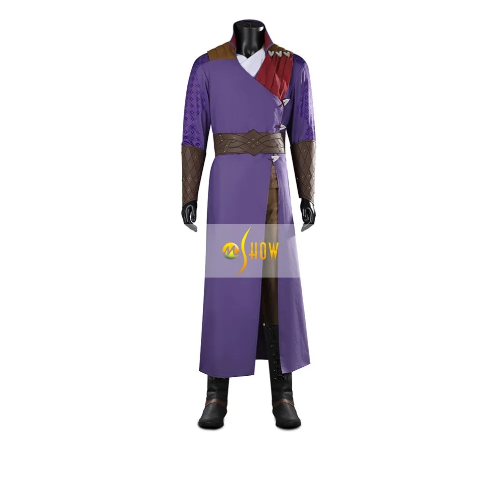 

Baldur's Gate Gale Dekarios Cosplay Costumes Outfit Gale Purple Uniform Full Set Halloween Man Suit