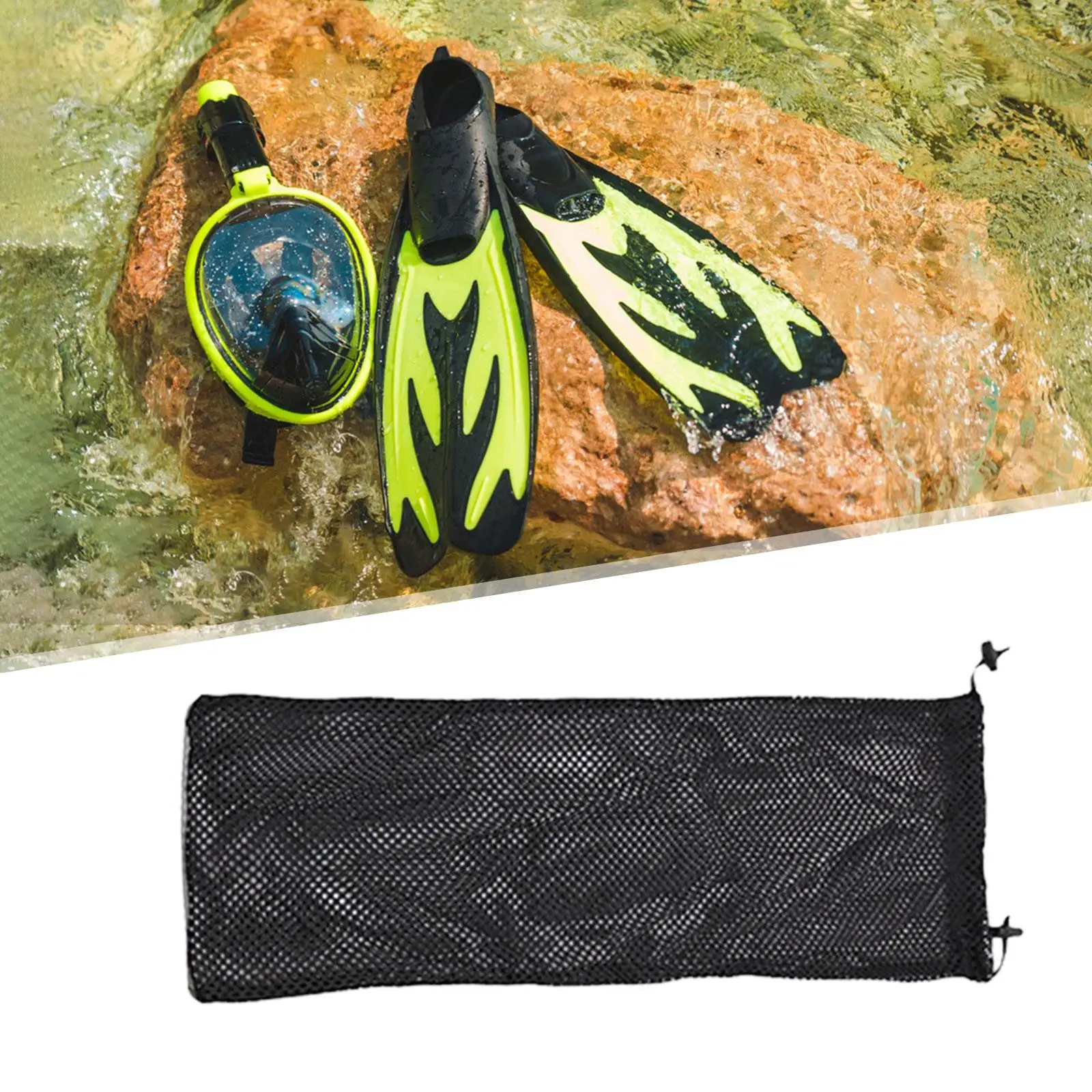 Scuba Diving Fins Bag Storage Mesh Gear Carry Bag Swimming Flippers Carrier for Water Sports Surfing Swimming Gear Travel Beach Scuba Diving Fins Bag Storage Mesh Gear Carry Bag Swimming Flippers Carrier for Water Sports Surfing Swimming Gear Travel Beach