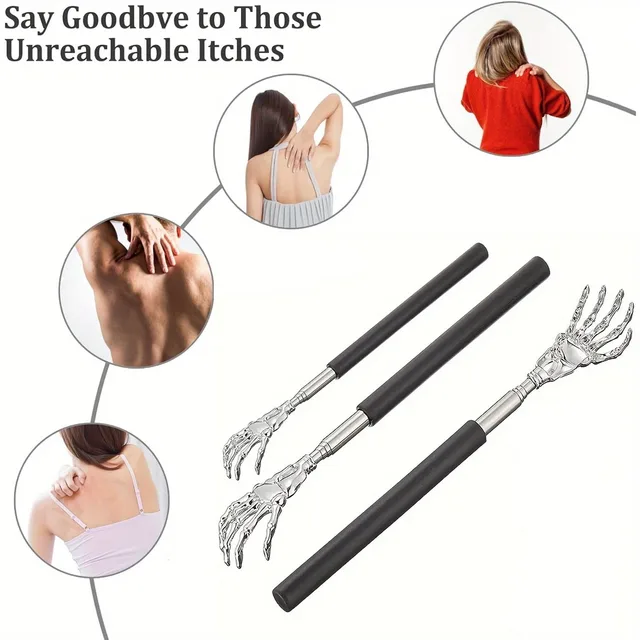 Portable Extendable Back Scratcher Stainless Steel Telescoping Back Scratcher for Both Human and Pets Extendable Back Massager 3 Portable Extendable Back Scratcher Stainless Steel Telescoping Back Scratcher for Both Human and Pets Extendable Back Massager 3