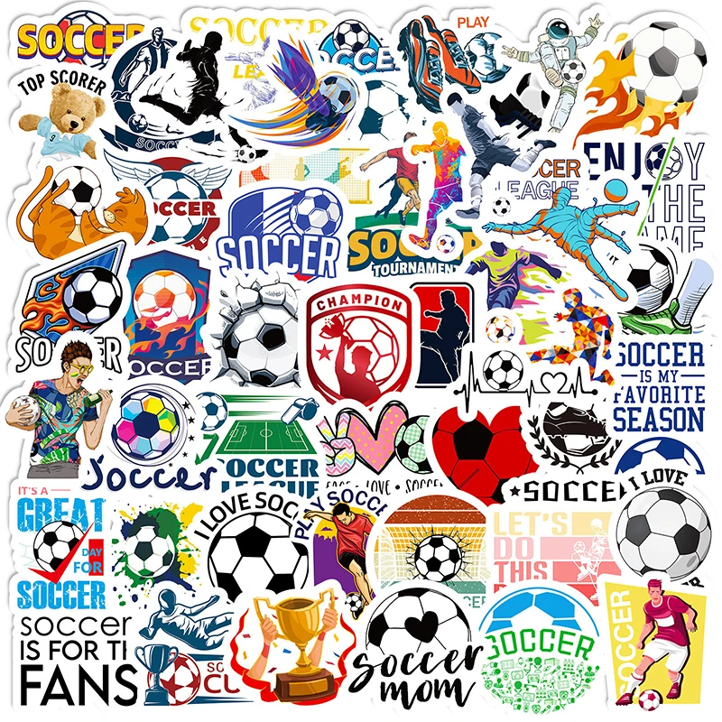 그래피티 축구 스티커, DIY 스크랩북, 전화, 노트북, 기타, 여행 수하물, 자..