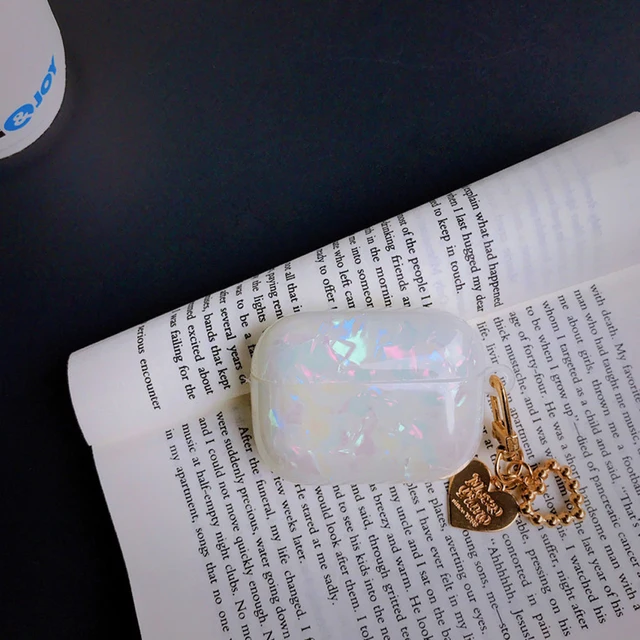 Luxury Girls Pearl Shell Case for Apple Airpods 1 2 3 Case for AirPods Pro Case with Keychain Earphone Accessories Headphone Box colorFor AirPods Pro