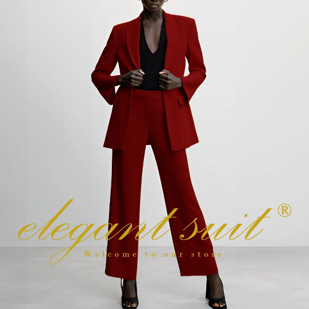 Women's fashionable 2-piece suit (blazer and trousers) suitable for parties, dances and celebrations, customized suits