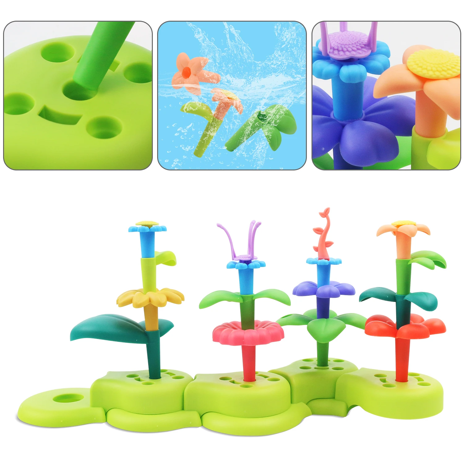 Children's building block puzzle toys, versatile garden large particle building blocks, early childhood education birthday gifts