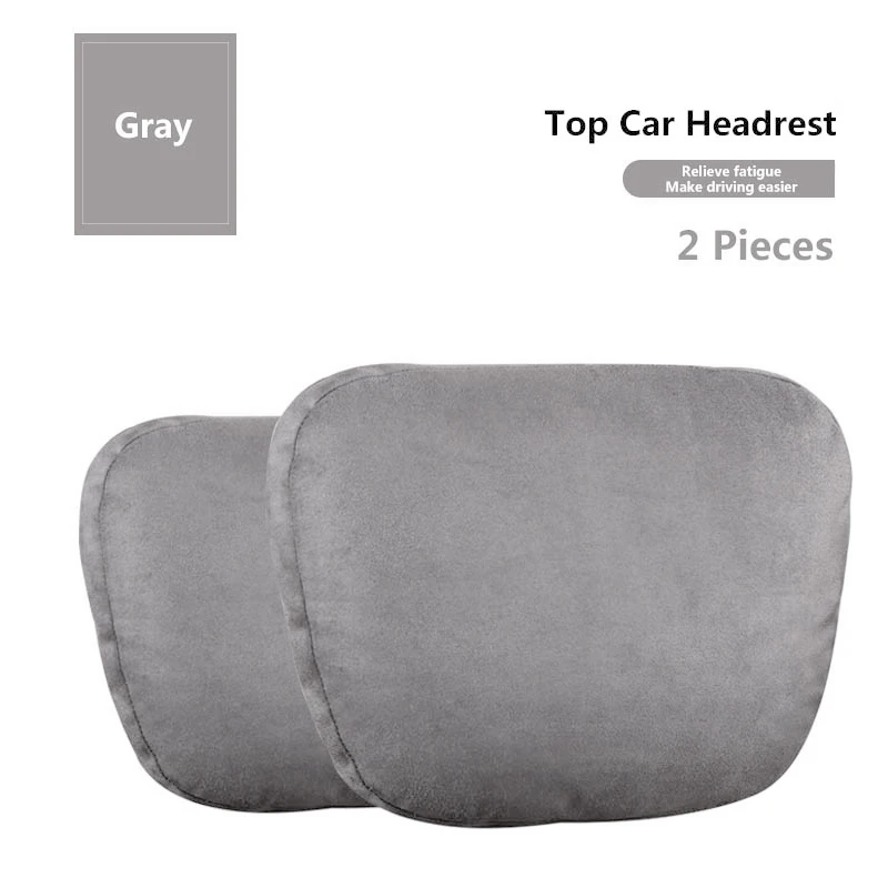 Coussin De Voyage Appui-tête HYZSHL - Pour Avion, Voiture, Bureau - Sangle Réglable, Tissu Doux, Couleur Grise - 7