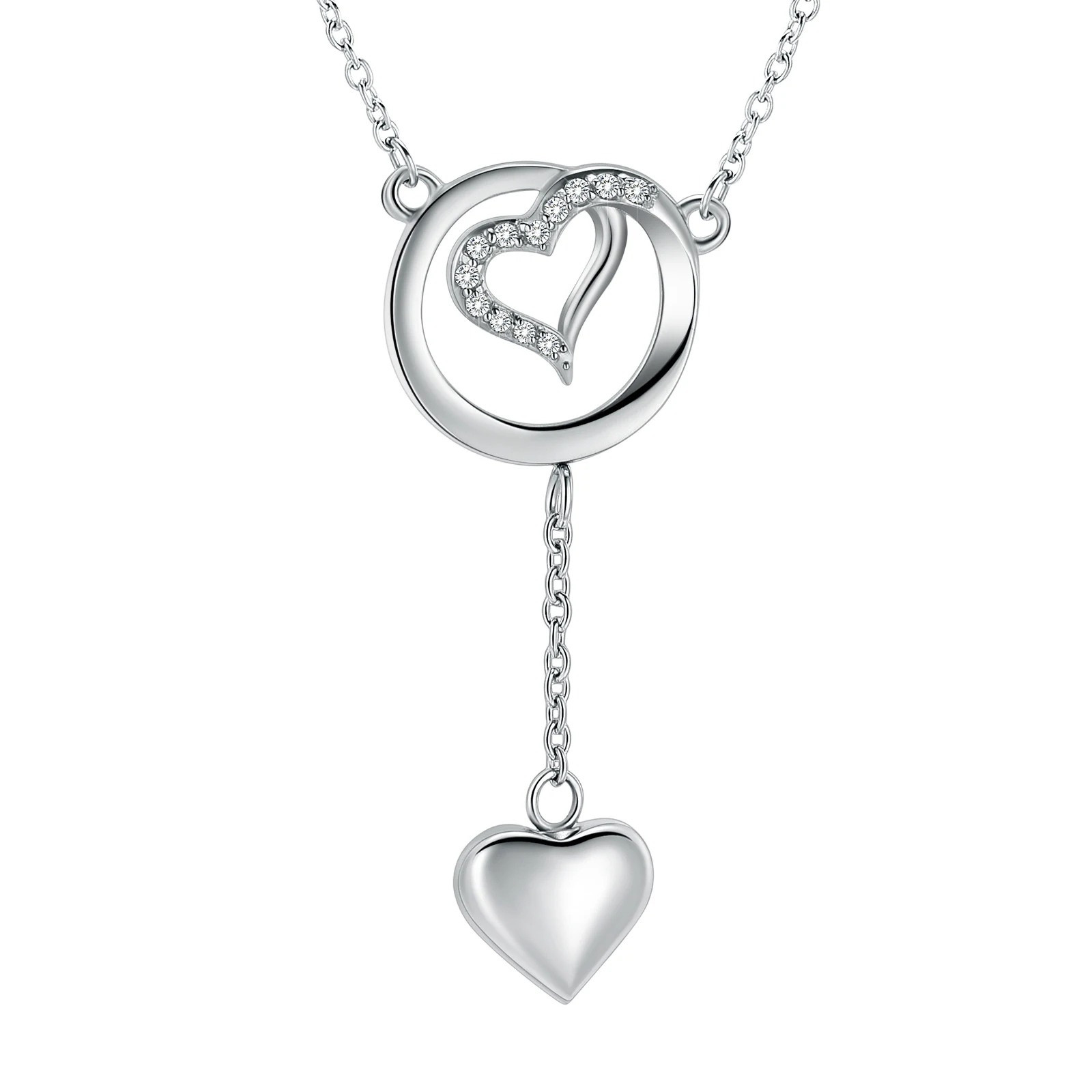 Stainless Steel Funeral Cremation Heart Forever In My Heart Pendant Keepsake Urn Necklace For Ashes Memorial Jewelry Mementos