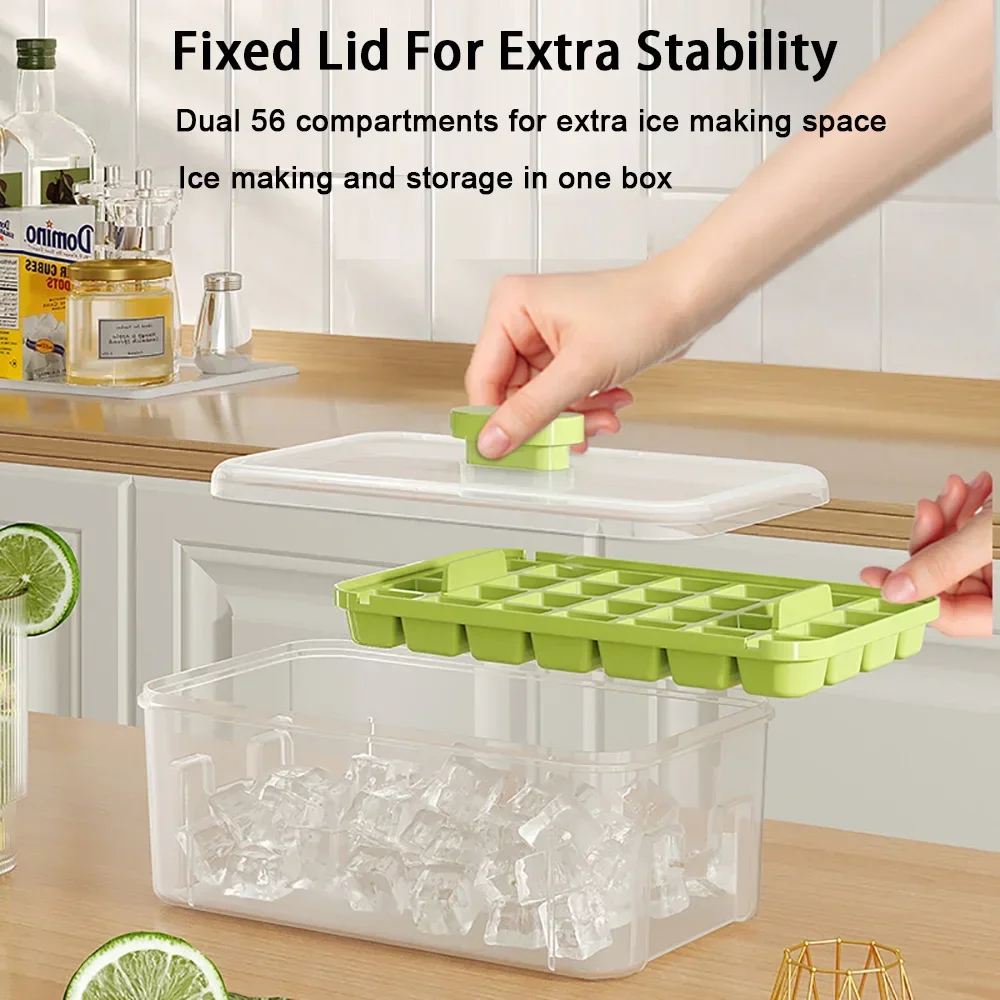 Silicone Ice Cube Maker Ice Maker Ice Cube Mould for Refrigerator Food Grade Silicone Ice Cube Tray for Freezer Juice Whisky Coffee