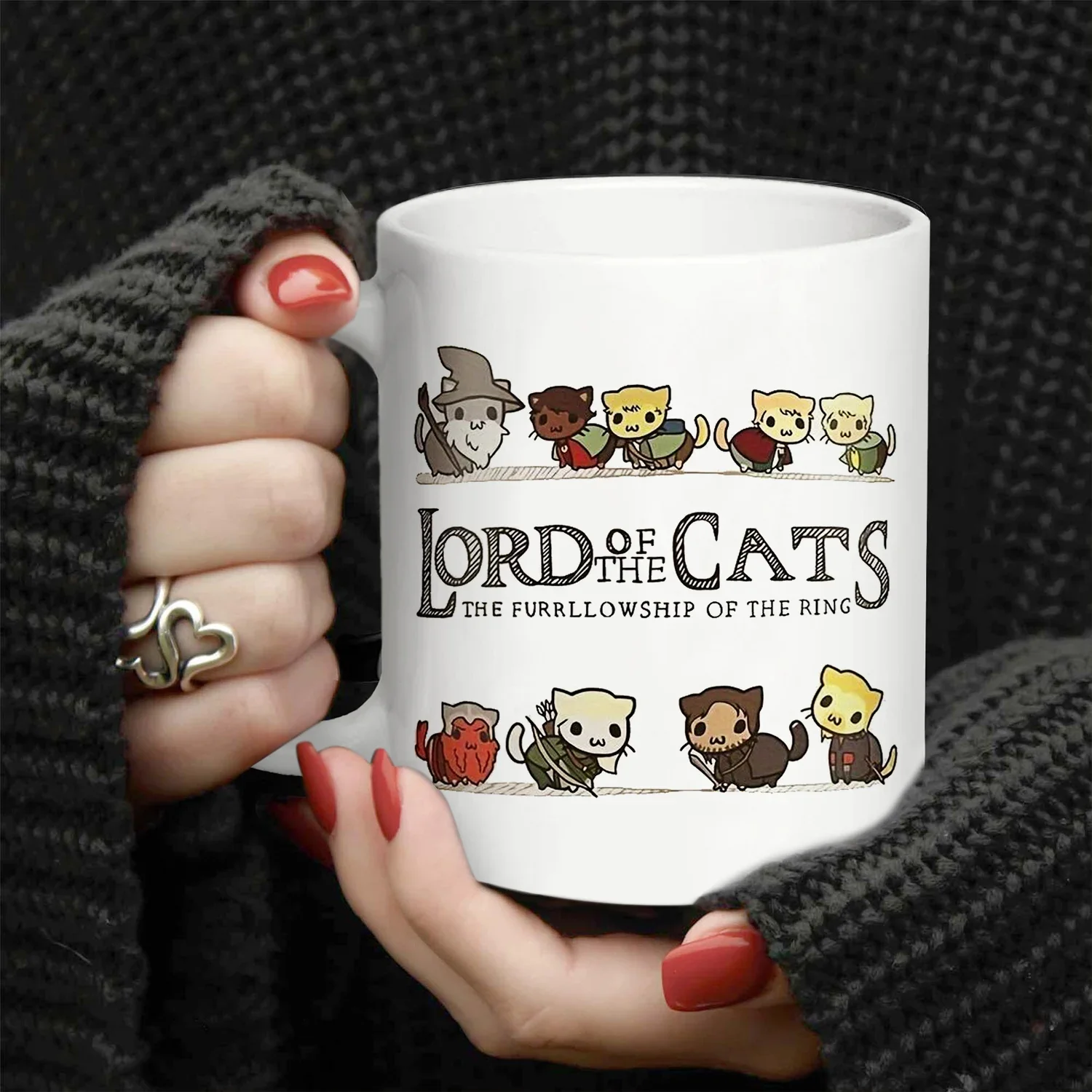 Anime Cat-Themed Funny Coffee and Tea Mug – Perfect Original Gift Idea