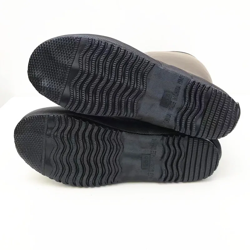 Soft Folding Waterproof Rain Boots Men Women Outdoor Fishing Boots Shoes High-top Lightweight Rubber Non-slip Wading Shoes