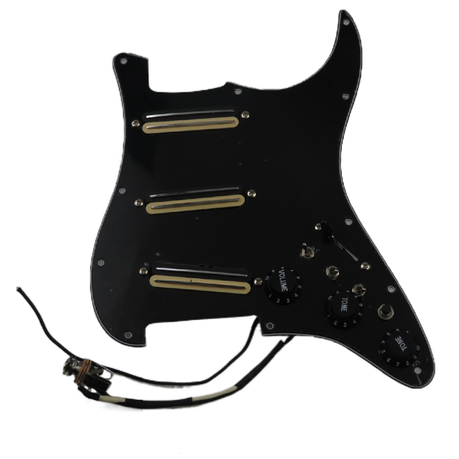 

Upgrade Loaded SSS Pickguard Pickups Set Multifunction Switch Zebra Mini Humbucker Pickups Wiring Suitable for ST Guitar