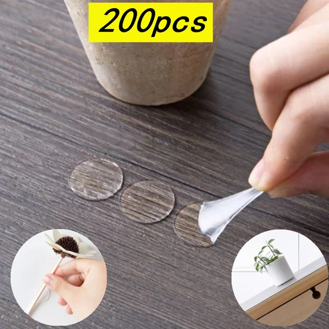 50-100Pcs Double Sided Sticky Dots Tape No Trace Tape Self Adhesive Dots  Stickers for Poster Festival Wall Hanging Decor 10-30MM - AliExpress