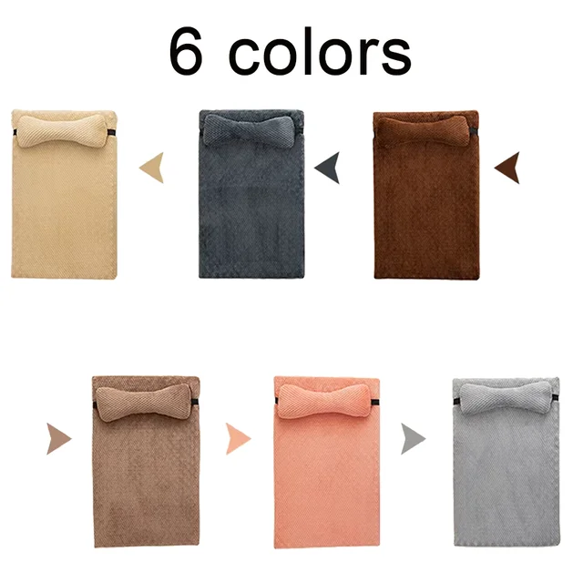 Warm Calming Dog Bed with Pillow Fluffy Plush Dog Mat for Dog with Removable Winter Cover for Large Medium Small Dogs and Cats 5