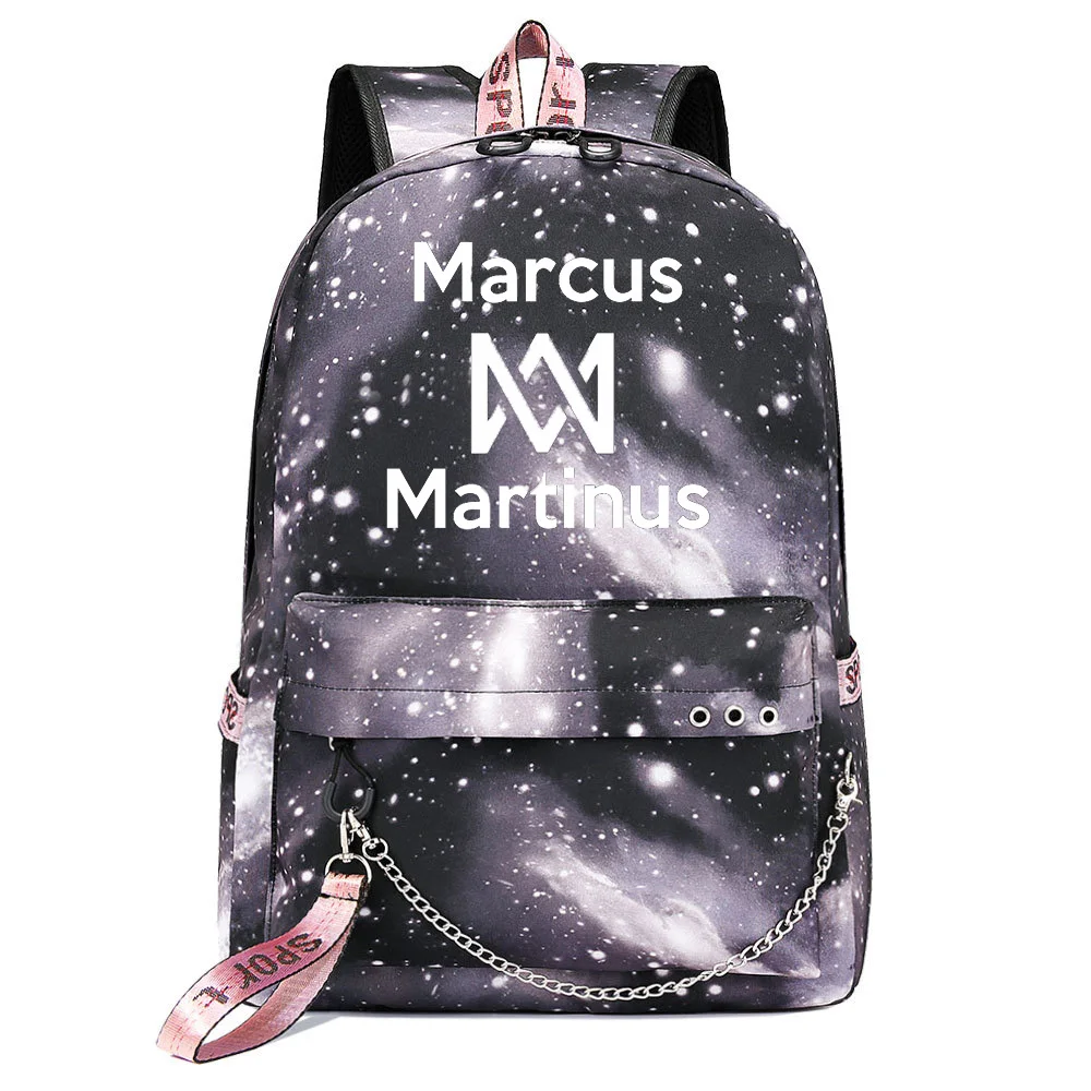 Marcus and Martinus Backpack Students School Bag Women Men Causal