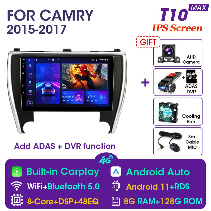 best dvd player for car Vtopek 4G DSP 2din Android 11.0 Car Radio Multimedia Video Player Navigation GPS For Toyota Camry 7 XV 50 55 2012-2017 Head Unit car radio Car Multimedia Players