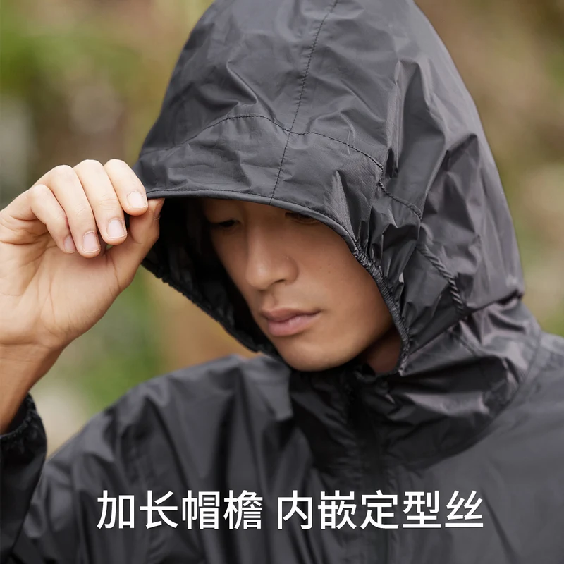 Naturehike 15D Nylon Split Raincoat Lightweight Portable Rainproof Hiking Fishing Cycling Motorcycle Jacket Pants Set Mackintosh 2