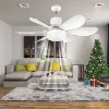Dimmable light Color temperature Modern ceiling Mount Remote Control smart E27 Led Ceiling Fan Light 1