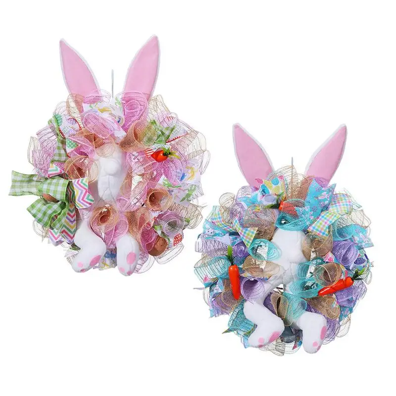 

Bunny Butt Wreaths Easter Wreath Decorations Thief Rabbit Ears Butt Design Artificial Easter Wreaths Wreath Swag Easter Door