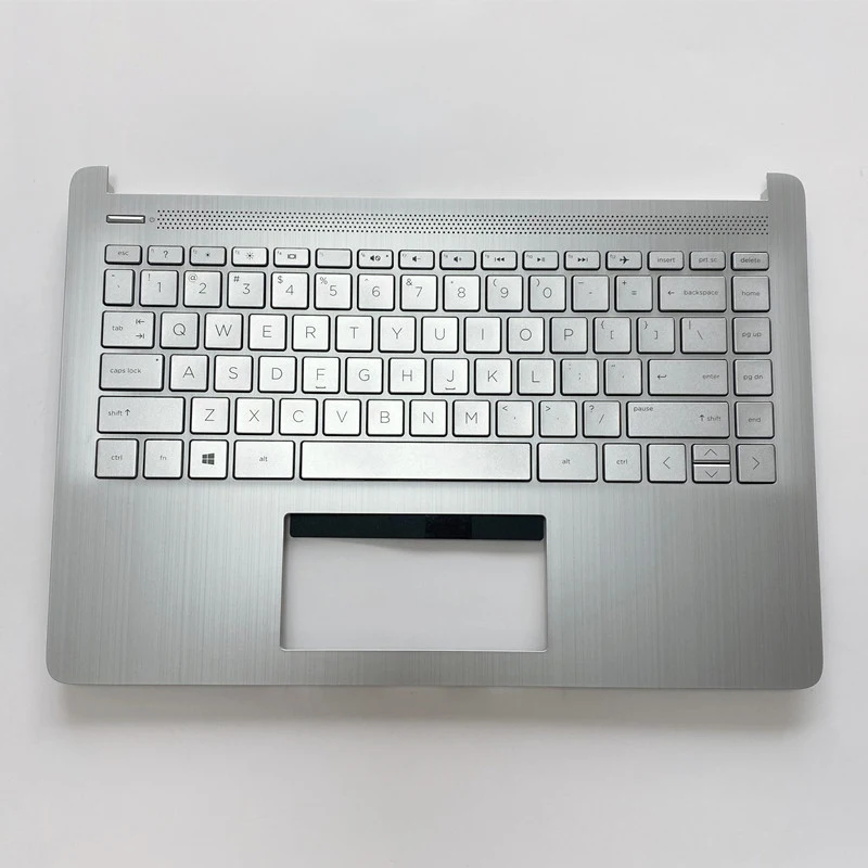 Teclado Resto da Palma para hp 14-dq 14-fq Tpn-q221 14s-fr dr Portátil Capa Superior Case Escudo us ru L88200 L88206 L61506 L61507001 - Imagem 4