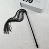 High Quality Silicone Whip Racing Riding Crop Party Flogger Hand Cuffs Queen Black Horse Riding Whip 4