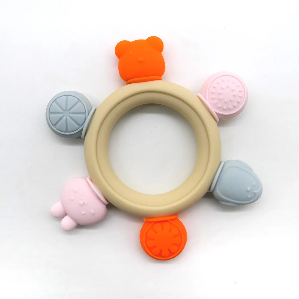 Teether Pacifier Wristband, Anti-Thumb-Sucking Molar Soothing Toy for Teething Discomfort & Mood Relief