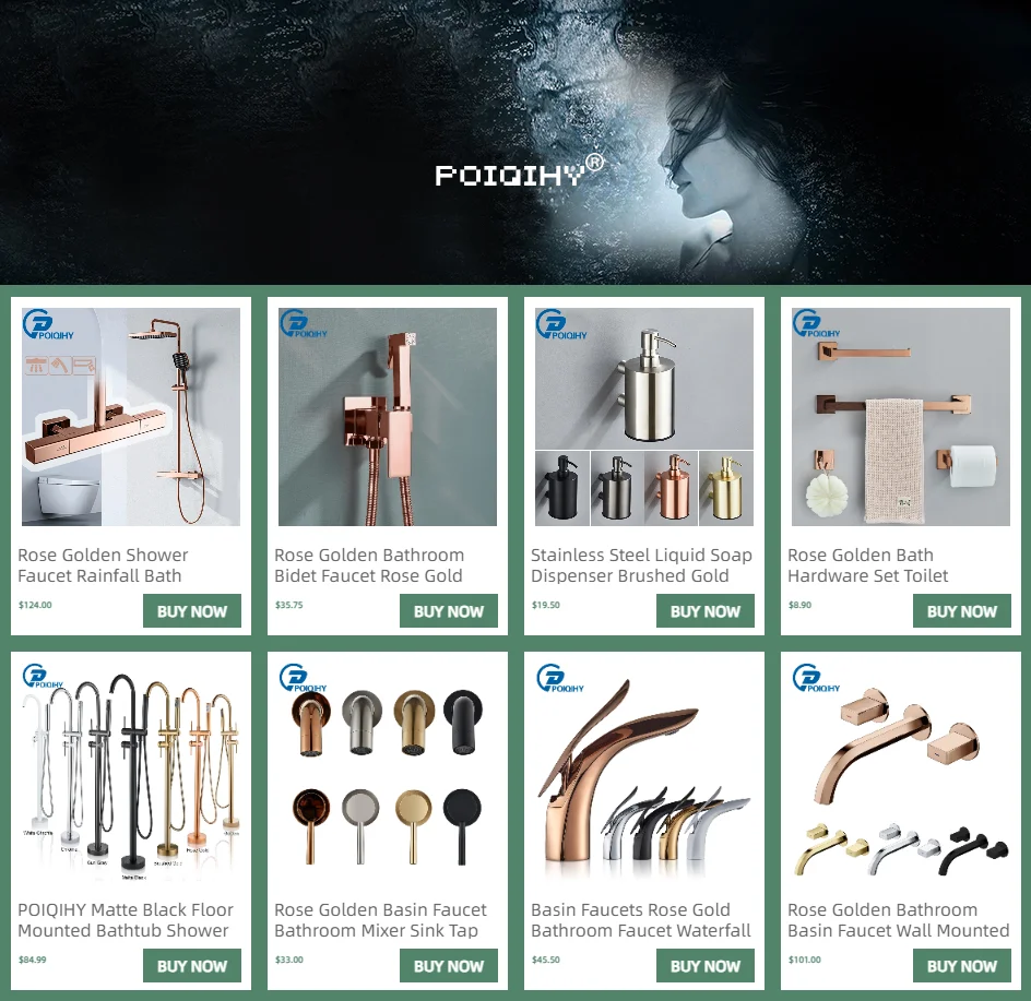 Description Picture 2 of itemRose Golden Bath Hardware Set Toilet Accessories Towel Rack Toilet Paper Holder Towel Bar Stainless Steel Bathroom Accessories