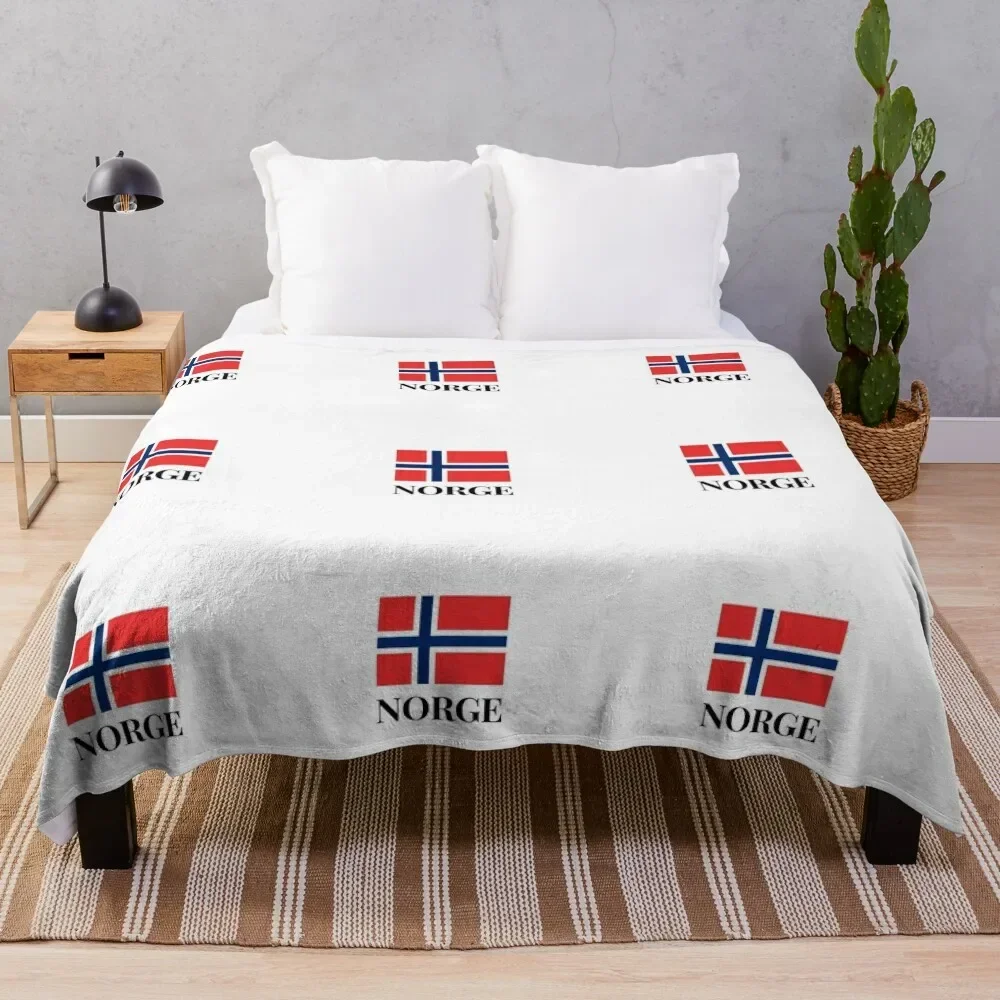 

Norge Norway Throw Blanket sofa bed Soft Beds Flannel Blankets