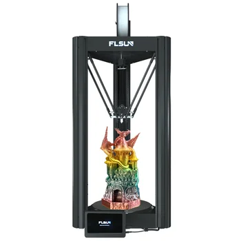 FLSUN V400 Delta 3D drukarka 400 mm/s szybkobieżny czujnik żarnika z bezpośrednim napędem 300 ℃ dysza FDM 1.75 PLA DIY WIFI