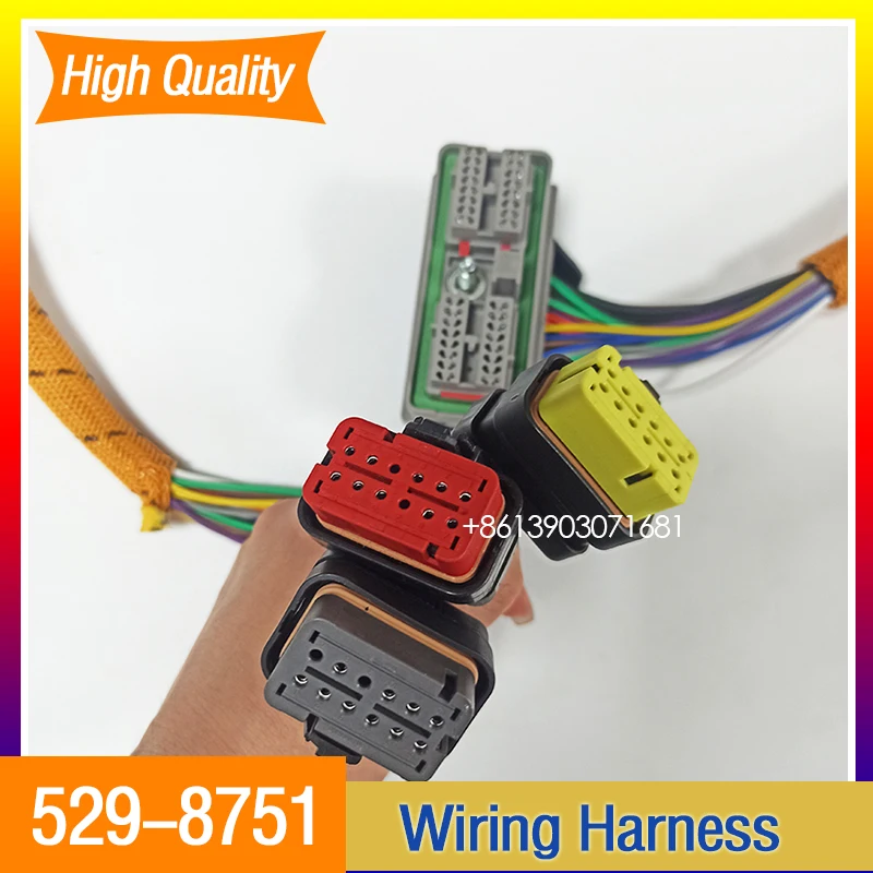 굴삭기 엔진 파워 와이어링 하네스, CAT 320GC 323GC 용, 529-8751 5298751