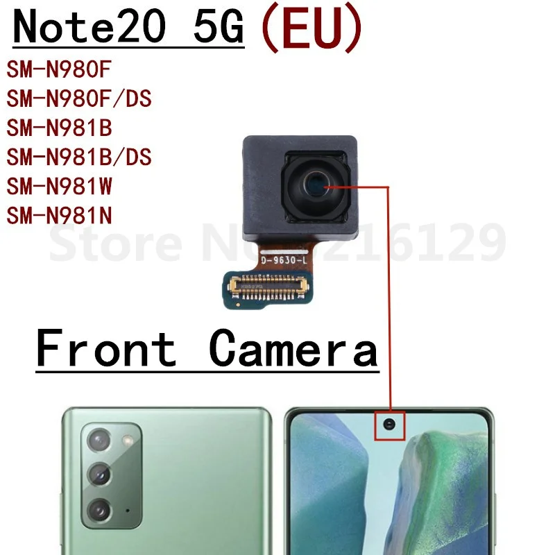 Full Set Main Back And Front Facing Periscope + Wide Camera Flex Cable For Samsung Galaxy Note 20 Note20 Ultra 5G