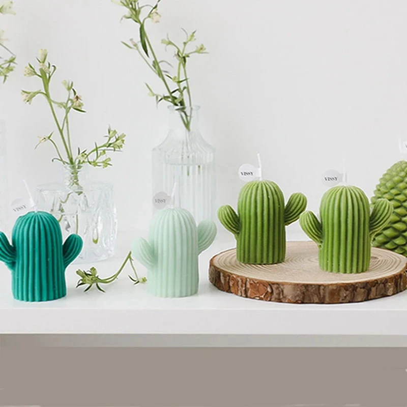 Cactus Plant Candle Silicone Mould Candle Mould Gypsum Forming Resin Aromatherapy Soap Making DIY Handmade Supplies Silicone Mold Silicone Candle Mold Aromatherapy Candle Mold Silicone Candle Molds Candle Mold