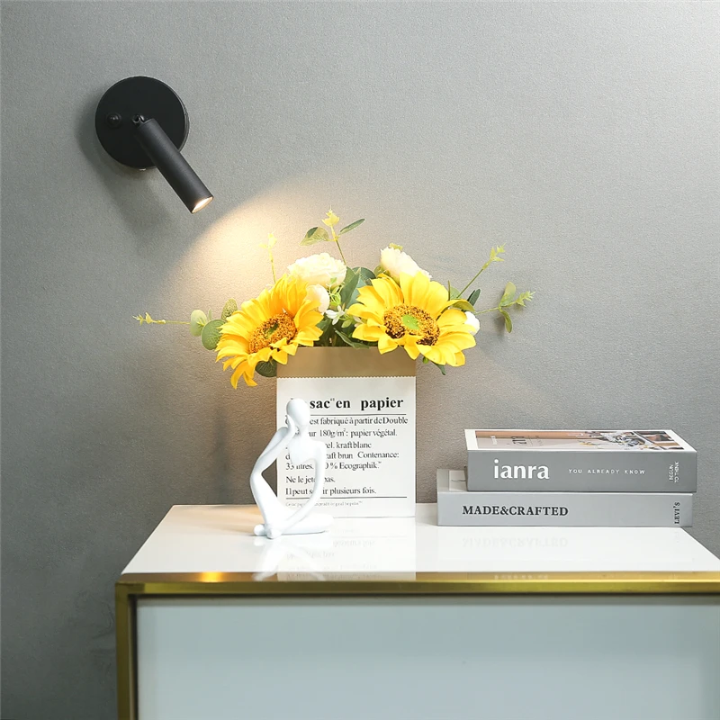 Modern Wall Lamps Folding with Switch LED Reading Spot Light for Home Study Wall Lights Bedroom Bedside Living Room Decor Light - 5
